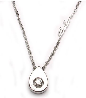 Necklace Salvini Woman Gocce Di Cielo in White Gold Diamante 0.10 Ct 20024241 - 20024241